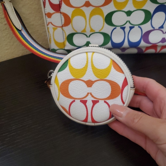 Coach Holden Crossbody In Rainbow Signature - Picture 4 of 14